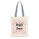 Tote Bag Premium - Le joli Bazar de Sonia - 2 Coloris - Durable - Cadeau Personnalisable - Cadeaux-Positifs.com -Unique-Rouge-