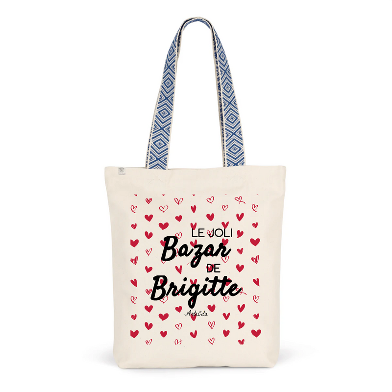 Cadeau anniversaire : Tote Bag Premium - Le joli Bazar de Brigitte - 2 Coloris - Durable - Cadeau Personnalisable - Cadeaux-Positifs.com -Unique-Bleu-