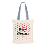 Tote Bag Premium - Le joli Bazar de Clémence - 2 Coloris - Durable - Cadeau Personnalisable - Cadeaux-Positifs.com -Unique-Rouge-