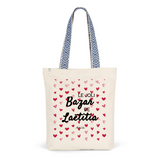 Tote Bag Premium - Le joli Bazar de Laëtitia - 2 Coloris - Durable - Cadeau Personnalisable - Cadeaux-Positifs.com -Unique-Rouge-