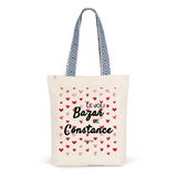 Tote Bag Premium - Le joli Bazar de Constance - 2 Coloris - Durable - Cadeau Personnalisable - Cadeaux-Positifs.com -Unique-Rouge-