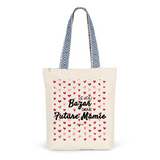 Tote Bag Premium - Le joli Bazar d'une Future Mamie - 2 Coloris - Durable - Cadeau Personnalisable - Cadeaux-Positifs.com -Unique-Rouge-