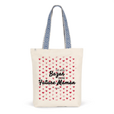Tote Bag Premium - Le joli Bazar d'une Future Maman - 2 Coloris - Durable - Cadeau Personnalisable - Cadeaux-Positifs.com -Unique-Rouge-