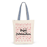 Tote Bag Premium - Le joli Bazar d'une Collaboratrice - 2 Coloris - Durable - Cadeau Personnalisable - Cadeaux-Positifs.com -Unique-Rouge-