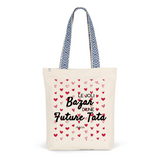 Tote Bag Premium - Le joli Bazar d'une Future Tata - 2 Coloris - Durable - Cadeau Personnalisable - Cadeaux-Positifs.com -Unique-Rouge-
