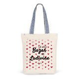 Tote Bag Premium - Le joli Bazar de Ludivine - 2 Coloris - Durable - Cadeau Personnalisable - Cadeaux-Positifs.com -Unique-Rouge-