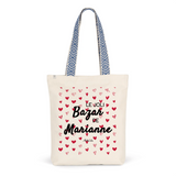 Tote Bag Premium - Le joli Bazar de Marianne - 2 Coloris - Durable - Cadeau Personnalisable - Cadeaux-Positifs.com -Unique-Rouge-