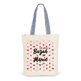 Tote Bag Premium - Le joli Bazar de Marie - 2 Coloris - Durable - Cadeau Personnalisable - Cadeaux-Positifs.com -Unique-Rouge-