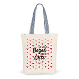 Tote Bag Premium - Le joli Bazar d'une Ch'ti - 2 Coloris - Durable - Cadeau Personnalisable - Cadeaux-Positifs.com -Unique-Rouge-