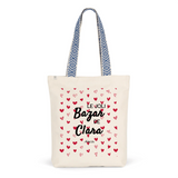Tote Bag Premium - Le joli Bazar de Clara - 2 Coloris - Durable - Cadeau Personnalisable - Cadeaux-Positifs.com -Unique-Rouge-