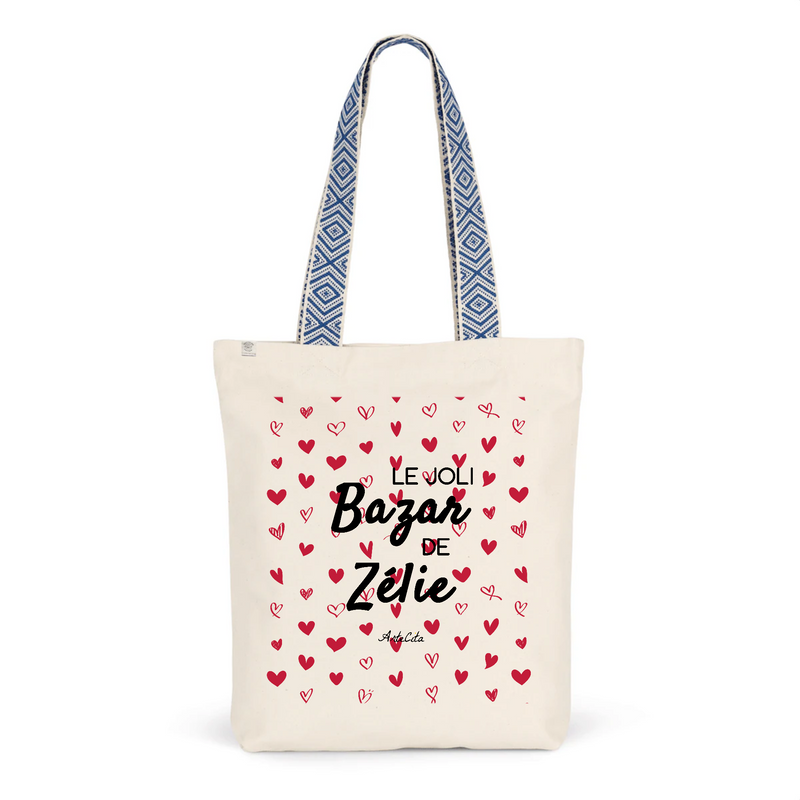 Cadeau anniversaire : Tote Bag Premium - Le joli Bazar de Zélie - 2 Coloris - Durable - Cadeau Personnalisable - Cadeaux-Positifs.com -Unique-Bleu-