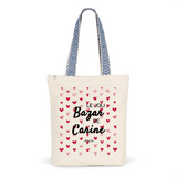 Tote Bag Premium - Le joli Bazar de Carine - 2 Coloris - Durable - Cadeau Personnalisable - Cadeaux-Positifs.com -Unique-Rouge-