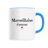 Mug - Marseillaise d'amour - 6 Coloris - Cadeau Original & Tendre - Cadeau Personnalisable - Cadeaux-Positifs.com -Unique-Blanc-
