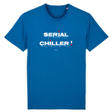 T-Shirt Premium - Serial Chiller - Coton Bio - 11 Coloris - Humour - Cadeau Personnalisable - Cadeaux-Positifs.com -XS-Indigo-