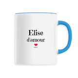 Mug - Elise d'amour - 6 Coloris - Cadeau Original & Tendre - Cadeau Personnalisable - Cadeaux-Positifs.com -Unique-Bleu-