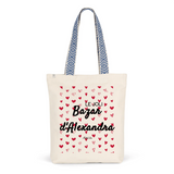 Tote Bag Premium - Le joli Bazar d'Alexandra - 2 Coloris - Durable - Cadeau Personnalisable - Cadeaux-Positifs.com -Unique-Rouge-