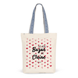 Tote Bag Premium - Le joli Bazar de Claire - 2 Coloris - Cadeau Durable - Cadeau Personnalisable - Cadeaux-Positifs.com -Unique-Bleu-