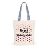 Tote Bag Premium - Le joli Bazar d'une Mère Poule - 2 Coloris - Durable - Cadeau Personnalisable - Cadeaux-Positifs.com -Unique-Bleu-