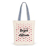 Tote Bag Premium - Le joli Bazar d'Alison - 2 Coloris - Durable - Cadeau Personnalisable - Cadeaux-Positifs.com -Unique-Rouge-