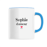 Mug - Sophie d'amour - 6 Coloris - Cadeau Original & Tendre - Cadeau Personnalisable - Cadeaux-Positifs.com -Unique-Bleu-