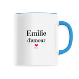 Mug - Emilie d'amour - 6 Coloris - Cadeau Original & Tendre - Cadeau Personnalisable - Cadeaux-Positifs.com -Unique-Blanc-