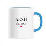 Mug - AESH d'amour - 6 Coloris - Cadeau Original - Cadeau Personnalisable - Cadeaux-Positifs.com -Unique-Bleu-
