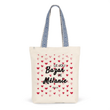 Tote Bag Premium - Le joli Bazar de Mélanie - 2 Coloris - Durable - Cadeau Personnalisable - Cadeaux-Positifs.com -Unique-Rouge-