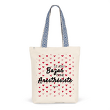 Tote Bag Premium - Le joli Bazar d'une Anesthésiste - 2 Coloris - Durable - Cadeau Personnalisable - Cadeaux-Positifs.com -Unique-Rouge-