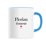 Mug - Florian d'amour - 6 Coloris - Cadeau Original & Tendre cadeau d'anniversaire... - Cadeau Personnalisable - Cadeaux-Positifs.com -Unique-Bleu-