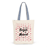 Tote Bag Premium - Le joli Bazar de Muriel - 2 Coloris - Durable - Cadeau Personnalisable - Cadeaux-Positifs.com -Unique-Rouge-