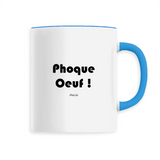 Mug - Phoque Oeuf - 6 Coloris - Cadeau Drôle - Humour - Cadeau Personnalisable - Cadeaux-Positifs.com -Unique-Bleu-