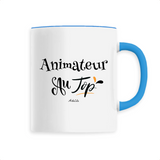 Mug - Animateur au Top - 6 Coloris - Cadeau Original - Cadeau Personnalisable - Cadeaux-Positifs.com -Unique-Bleu-