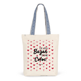 Tote Bag Premium - Le joli Bazar d'une Coloc - 2 Coloris - Durable - Cadeau Personnalisable - Cadeaux-Positifs.com -Unique-Rouge-