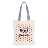 Tote Bag Premium - Le joli Bazar de Vanessa - 2 Coloris - Durable - Cadeau Personnalisable - Cadeaux-Positifs.com -Unique-Rouge-