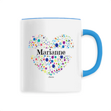 Mug - Marianne (Coeur) - 6 Coloris - Cadeau Unique & Tendre - Cadeau Personnalisable - Cadeaux-Positifs.com -Unique-Blanc-