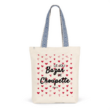 Tote Bag Premium - Le joli Bazar de Choupette - 2 Coloris - Durable - Cadeau Personnalisable - Cadeaux-Positifs.com -Unique-Rouge-