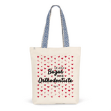 Tote Bag Premium - Le joli Bazar d'une Orthodontiste - 2 Coloris - Durable - Cadeau Personnalisable - Cadeaux-Positifs.com -Unique-Rouge-