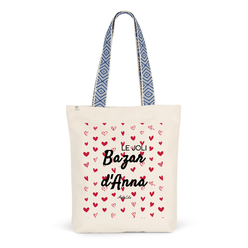 Cadeau anniversaire : Tote Bag Premium - Le joli Bazar d'Anna - 2 Coloris - Cadeau Durable - Cadeau Personnalisable - Cadeaux-Positifs.com -Unique-Bleu-