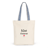 Tote Bag Premium - Kiné d'amour - 2 Coloris - Cadeau Durable - Cadeau Personnalisable - Cadeaux-Positifs.com -Unique-Bleu-