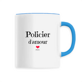 Mug - Policier d'amour - 6 Coloris - Cadeau Original & Unique - Cadeau Personnalisable - Cadeaux-Positifs.com -Unique-Blanc-