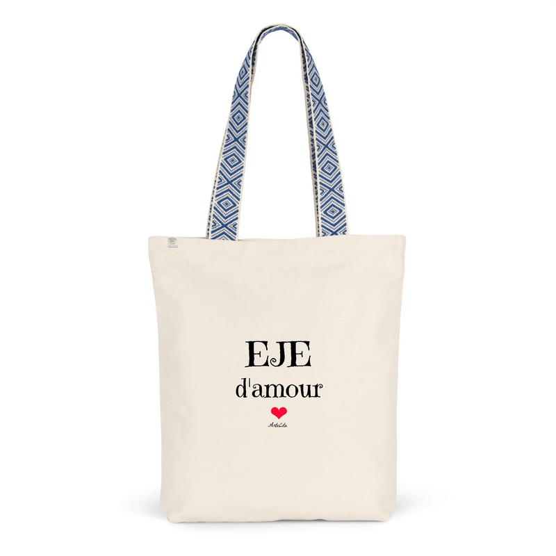 Cadeau anniversaire : Tote Bag Premium - EJE d'amour - 2 Coloris - Cadeau Durable - Cadeau Personnalisable - Cadeaux-Positifs.com -Unique-Bleu-