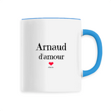 Mug - Arnaud d'amour - 6 Coloris - Cadeau Original & Tendre - Cadeau Personnalisable - Cadeaux-Positifs.com -Unique-Blanc-