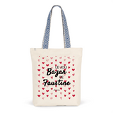 Tote Bag Premium - Le joli Bazar de Faustine - 2 Coloris - Durable - Cadeau Personnalisable - Cadeaux-Positifs.com -Unique-Rouge-