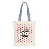 Tote Bag Premium - Le joli Bazar de Lilou - 2 Coloris - Durable - Cadeau Personnalisable - Cadeaux-Positifs.com -Unique-Rouge-