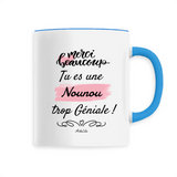 Mug - Merci tu es une Nounou trop Géniale - 6 Coloris - Original - Cadeau Personnalisable - Cadeaux-Positifs.com -Unique-Blanc-