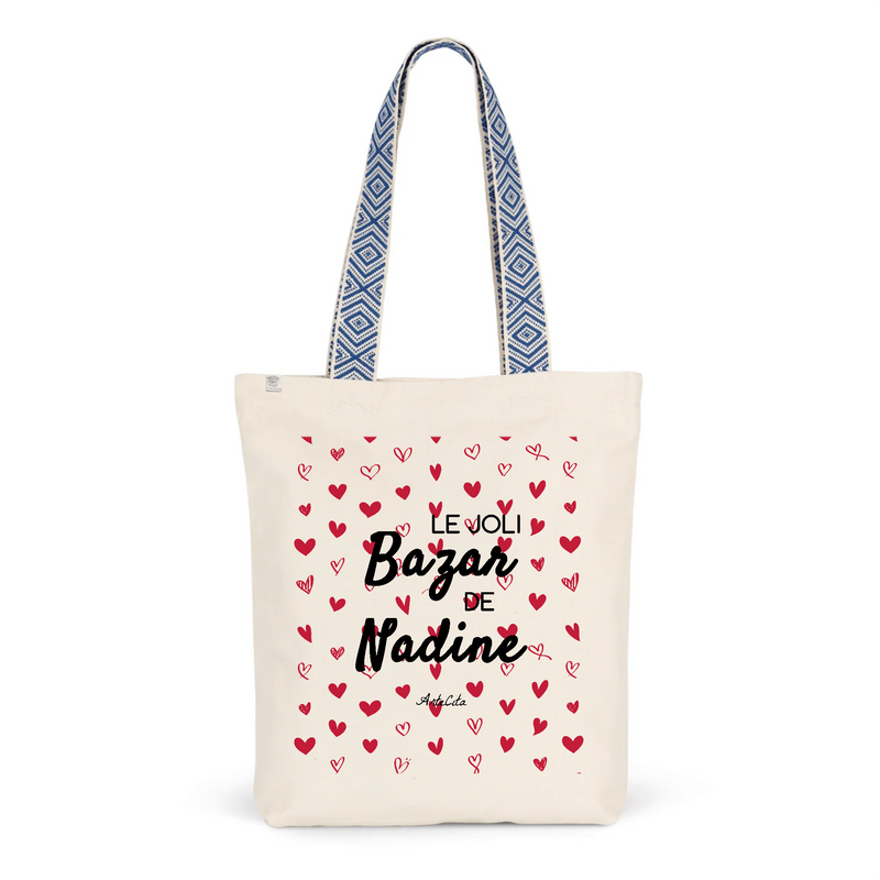 Cadeau anniversaire : Tote Bag Premium - Le joli Bazar de Nadine - 2 Coloris - Durable - Cadeau Personnalisable - Cadeaux-Positifs.com -Unique-Bleu-