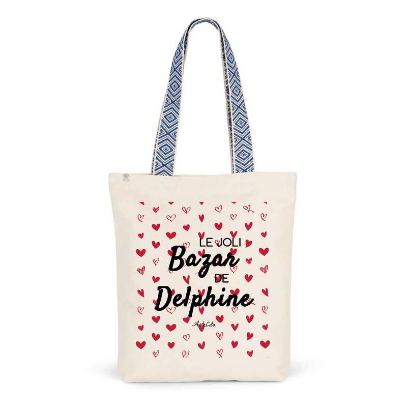 Cadeau anniversaire : Tote Bag Premium - Le joli Bazar de Delphine - 2 Coloris - Durable - Cadeau Personnalisable - Cadeaux-Positifs.com -Unique-Bleu-
