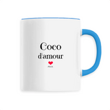 Mug - Coco d'amour - 6 Coloris - Cadeau Original & Tendre - Cadeau Personnalisable - Cadeaux-Positifs.com -Unique-Blanc-