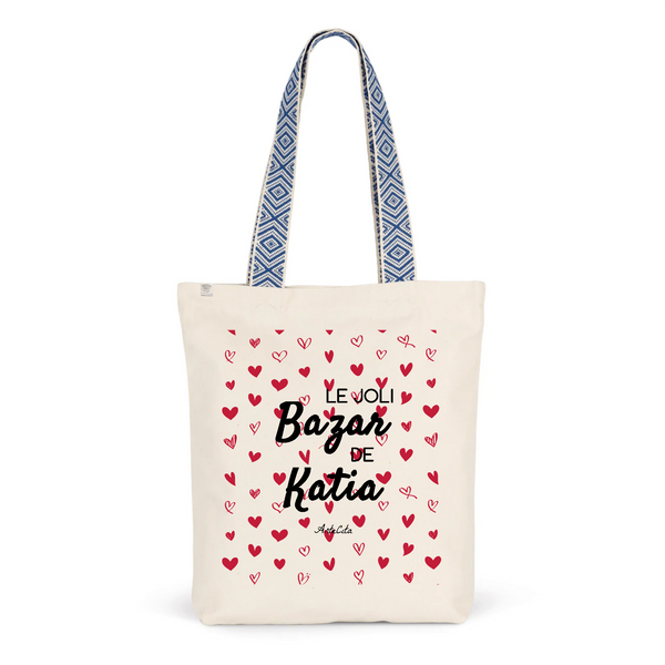 Tote Bag Premium - Le joli Bazar de Katia - 2 Coloris - Durable - Cadeau Personnalisable - Cadeaux-Positifs.com -Unique-Bleu-
