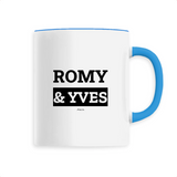 Mug - Romy & Yves - 6 Coloris - Cadeau Original & Mythique - Cadeau Personnalisable - Cadeaux-Positifs.com -Unique-Bleu-